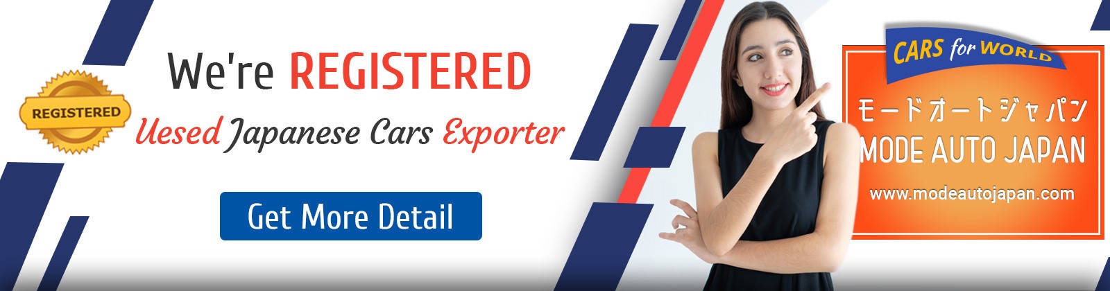 We're Registered Used Japanese Car Exporter
